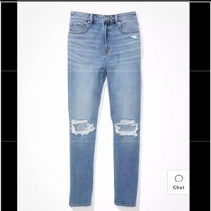 Ripped Mom Jean with Comfort Waistband